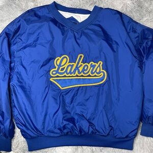 Sport Tek Los Angeles Lakers Windbreaker Pullover Shirt Jacket Size XL